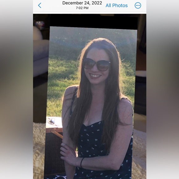 Hollister Navy Blue Floral Print Sundress With Adjustable Straps - Picture 6 of 6